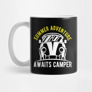 Summer Adventure Awaits Camper Mug